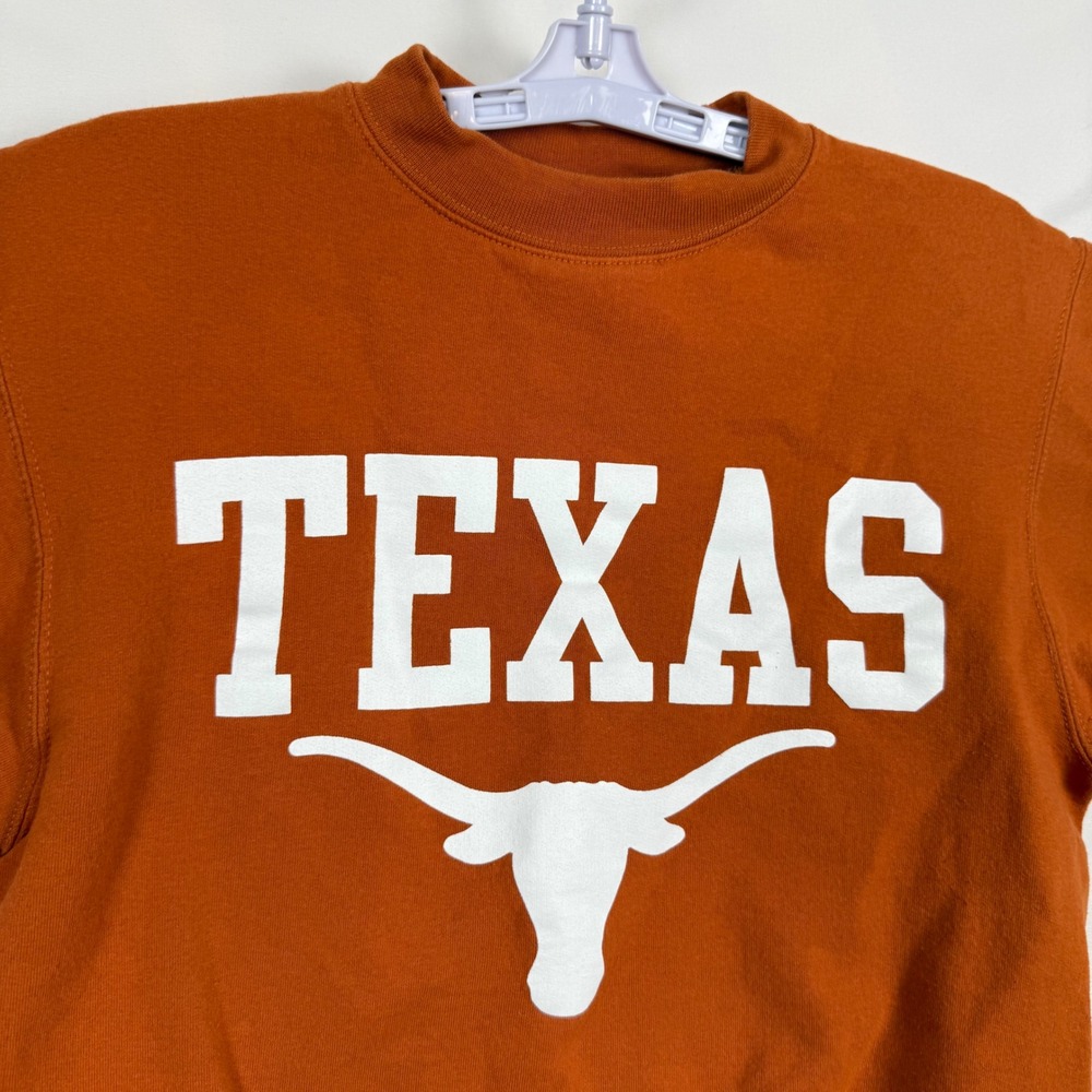 Champion Texas Longhorns Burnt Orange Crewneck Sweatshirt Mens Small CS1220